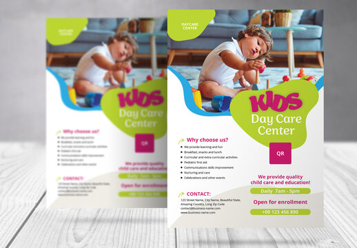 Kids Daycare Flyer Template