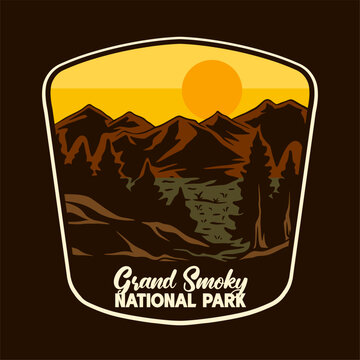 GREAT SMOKY NATIONAL PARK BADGE VECTOR LOGO