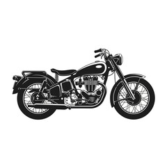 Fototapeta premium A black and white illustration of a classic motorcycle on a plain background