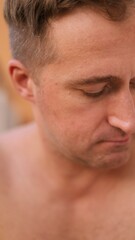 Obraz premium Vertical photo Thoughtful planning begins, Contemplative individual meticulously arranges upcoming schedule, Reflective individual carefully prepares for challenges of next day, Careful person schemes