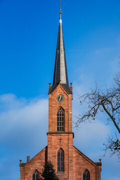 church steeple and church in the netherlands