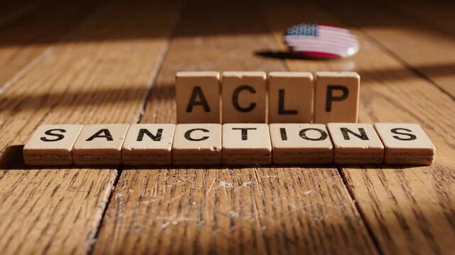 Visual Representation of 'ACL P SANCTIONS' Emphasizing Regulatory Measures and Enforcement