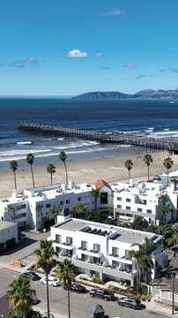 Coast Beach At Pismo Beach California United States. Turquoise Ocean Waves Gently Crashing On Tropical Beach. Paradise Skyline Heaven Wanderlust. Paradise Sea. Pismo Beach California.