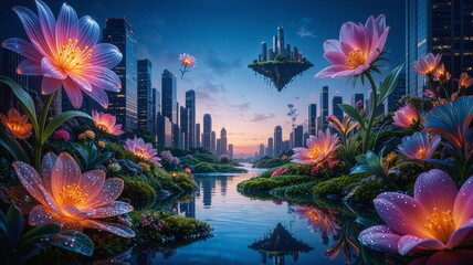 Obraz premium Kalejdoskop Snów: Surrealistyczna Podróż Przez Pęknięte Wymiary Czasu, Przestrzeni i Nieskończonej Wyobraźni, Pop Art