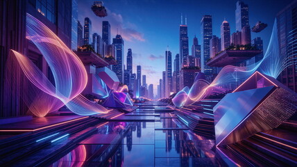 Obraz premium Kalejdoskop Snów: Surrealistyczna Podróż Przez Pęknięte Wymiary Czasu, Przestrzeni i Nieskończonej Wyobraźni, Pop Art