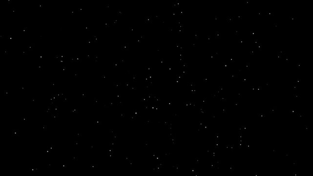 Stars to empty space. voyage into empty dark space.Night starry skies with twinkling stars motion background. Traveling through among beautiful star glow fields flying in galaxy space star burst light
