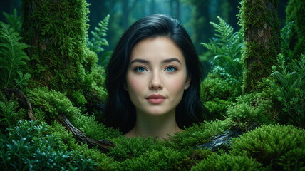 Naklejka premium Kalejdoskop Snów: Surrealistyczna Podróż Przez Pęknięte Wymiary Czasu, Przestrzeni i Nieskończonej Wyobraźni