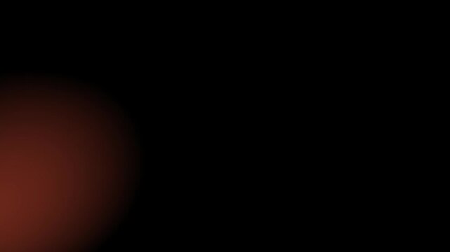 Orange Light Leak Looping Video. Moving banner with abstract red orange gradient flow on dark alpha channel background. Design for video overlays and transitions. Realistic graphic animated footage