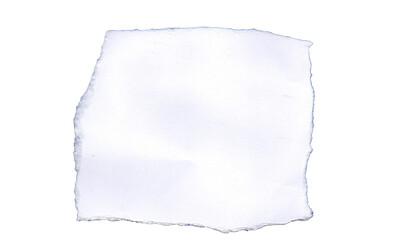 Obraz premium Close-Up of Torn White Paper on White Background