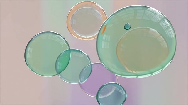 Ultra Cute Abstract Geometric Motion Video Backgrounds | Pastel Triangle Circle & Quadrilateral Shapes | Soft Dreamy Loop able 4K Stock Background Videos