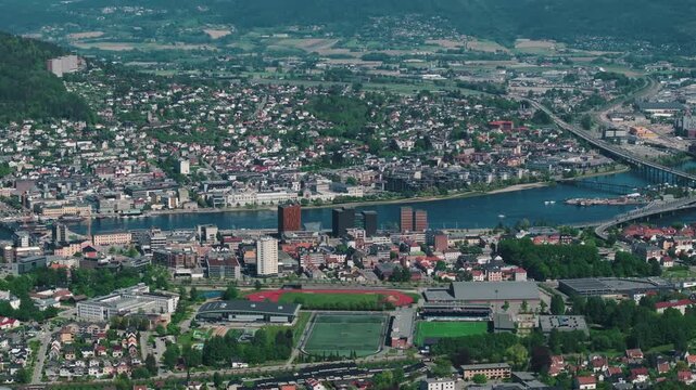 The Norwegian town Drammen