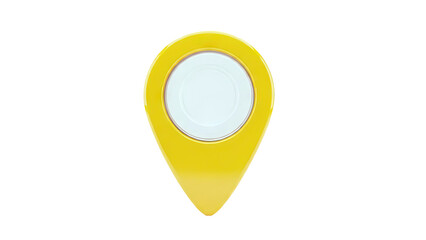 Yellow Map Pin Icon