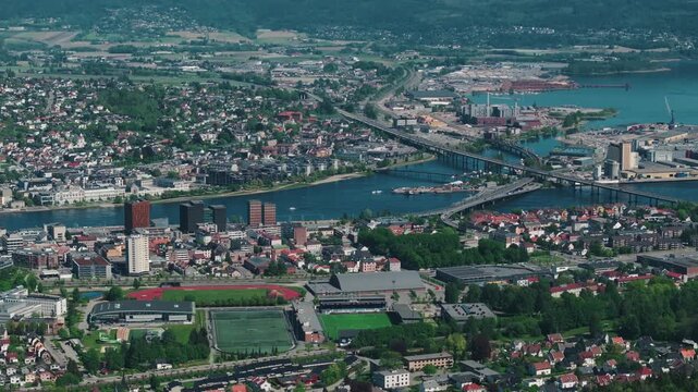 The Norwegian town Drammen