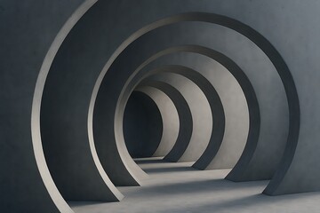 Obraz premium 3d render of a spiral staircase