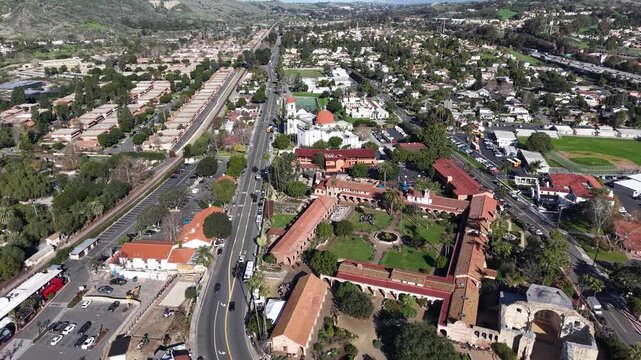 Mission San Juan Capistrano flyover