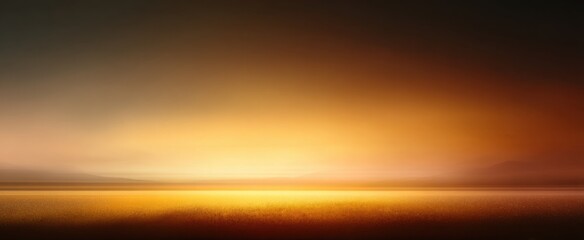 Obraz premium Serene sunset landscape with golden horizon and tranquil atmosphere