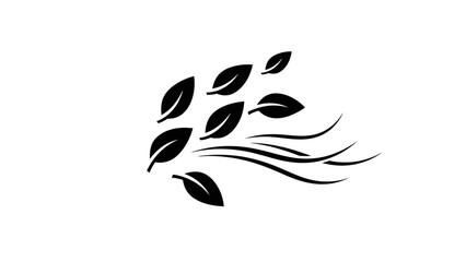 Black leaves blowing in the wind. © ayana