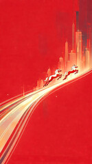 Immediate success New Year theme poster