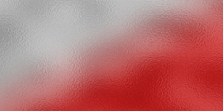 Red frosted foil texture glass effect background. Red on metal surface , Light on texture. raster version