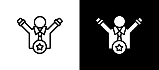 Succes whiteblack icon