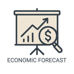 Economic forecast icon.eps