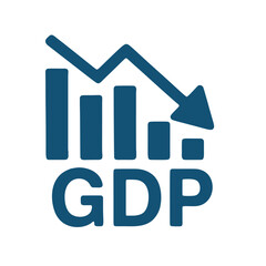 GDP decrease icon