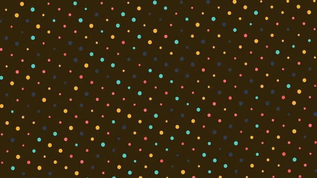 Colorful Dots on Dark Background