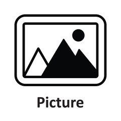 Picture Vector icon which can easily modify or edit