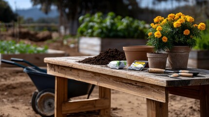 Gardening preparation planting flowers and vegetables community garden how-to guide outdoor setting close-up view green thumb tips