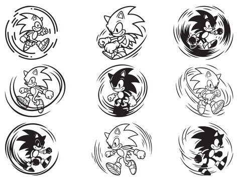SPINNING SONIC SILHOUETTE