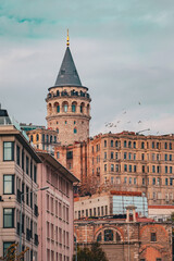 Fototapeta premium Beyoğlu in Kemankeş Karamustafa Paşa, Beyoğlu, Turkey, morning