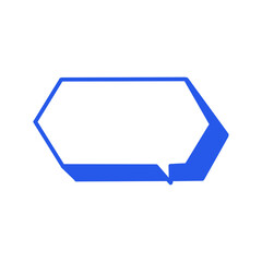 Speech Bubble Icons &ndash; Blank Message UI Symbol