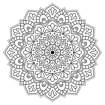mandala coloring pages activity worksheet for kids 02
