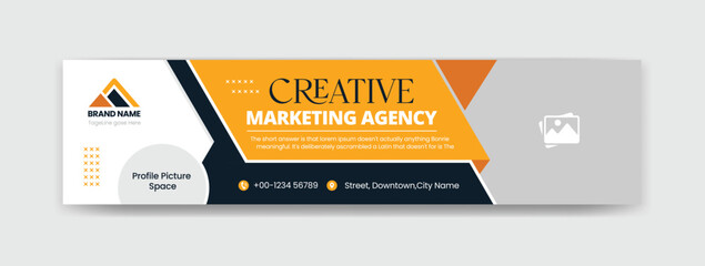 Digital marketing linkedin cover Template