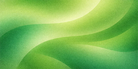 A dynamic green wallpaper featuring an abstract wave design with flowing curves and digital light lines creates a vibrant motion texture for this modern vector background illustration © NUR 0.2