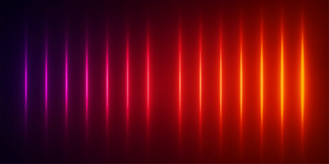 A vibrant red abstract background featuring a bright digital wave design with glowing lines and a colorful gradient motion that creates a shiny energy backdrop