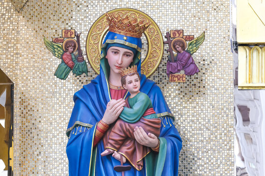 Our Lady of Perpetual Help Catholic Madonna and Child Religious statue