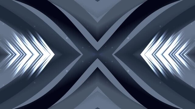 Abstract Geometric Pattern - Gray Scale Kaleidoscope Design for Background Use