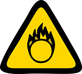 Oxidizing Hazard the Warning Symbol