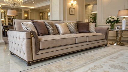 modern living room with sofa