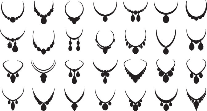 black and white background neckless