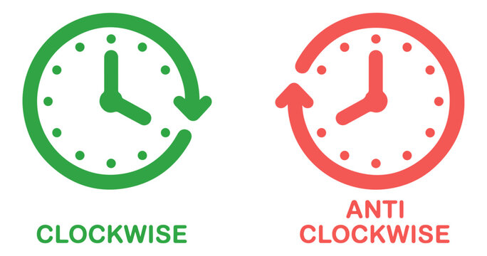 rotate clockwise anticlockwise icon