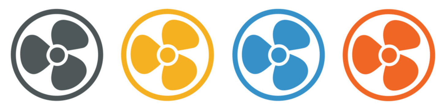 exhaust fan ventilator blades icon