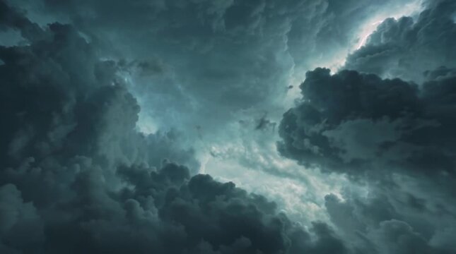 Thundercloud Cinematic Layer towering cumulonimbus anvil formation, epic cinematic sky overlay for trailers and VFX backgrounds.