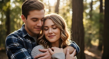 Fototapeta premium Hug Between Two Friends