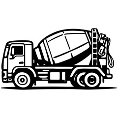 Cement Trunk Illustration.