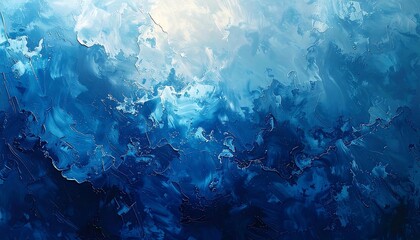Obraz premium Abstract blue ocean wave background texture.