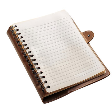 Daily planner notebook with clean dated layout
