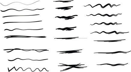 Ink splatter set, paint brush stroke kit, vector black grunge stain, graffiti texture liquid splash. Abstract dirty blob, messy shape drawing collection