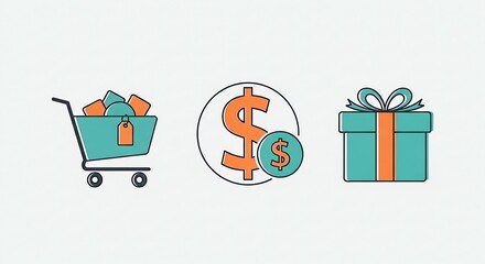 Shopping Icons - Dollar Gift
